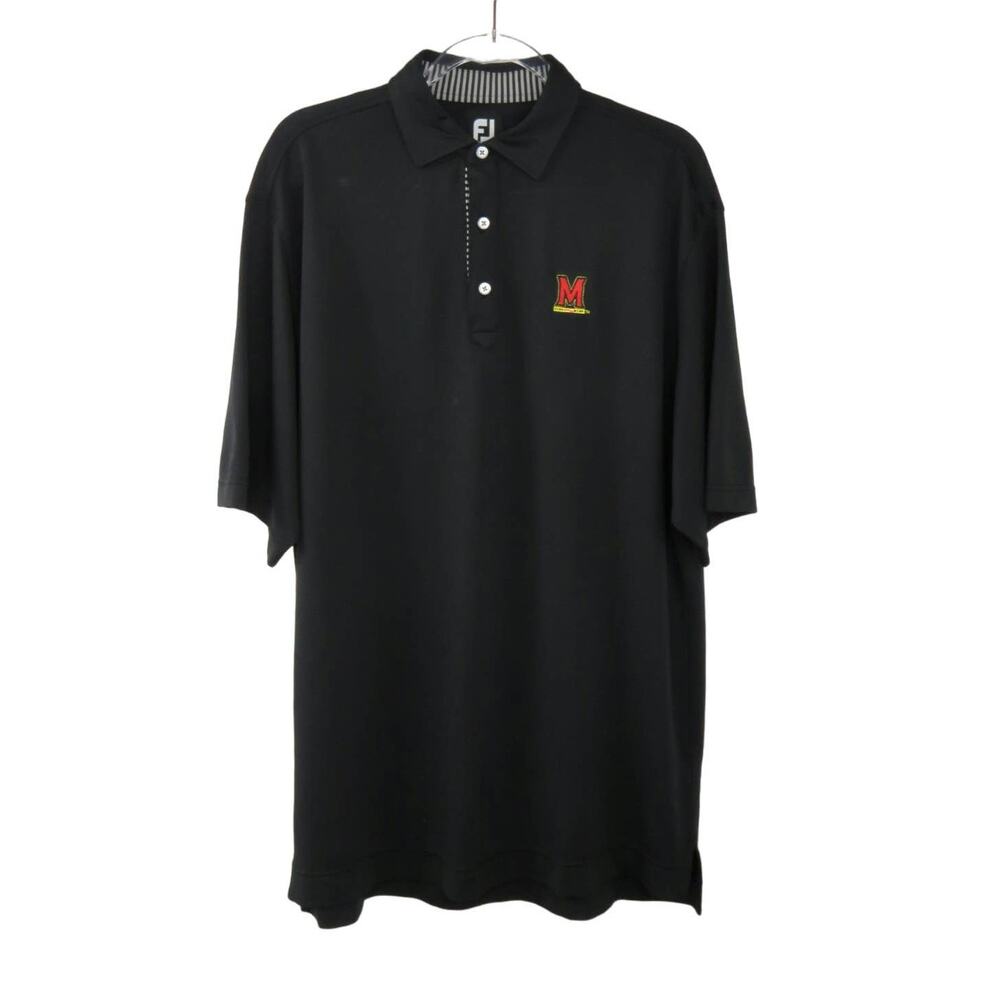 FootJoy University of Maryland Golf Polo Black Large